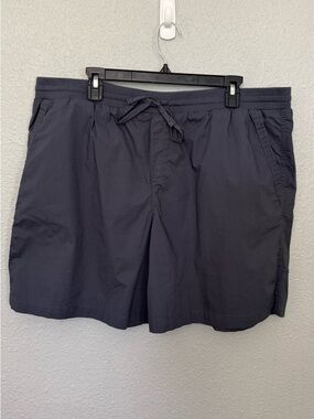 Pact Shorts Organic Cotton Twill Shorts with Drawstring Elastic Waist XXL Grey